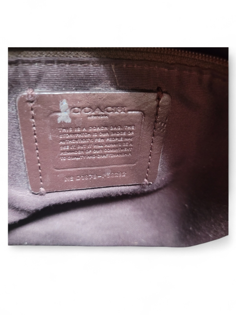Coach Pink Signature Tote with Gold Hardware - Picture 4 of 4